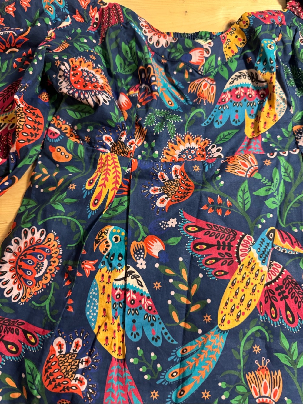 FARM Rio Navy Off-Shoulder Parrot & Floral Blouse - Picture 7 of 8